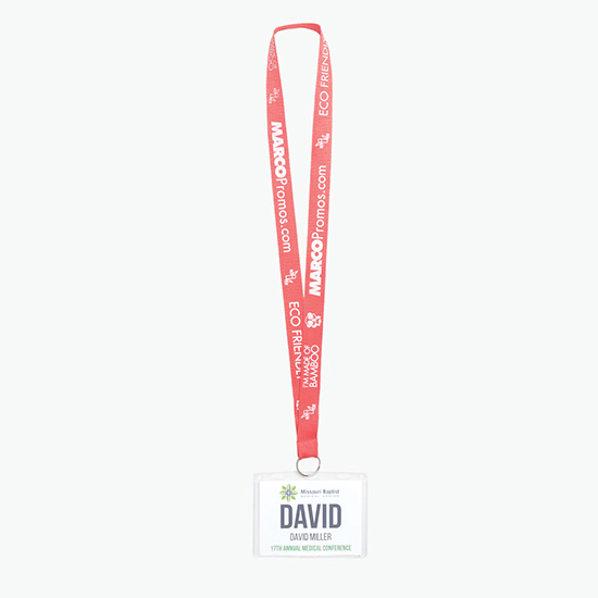 Plan Ahead & Save 3/4 Bamboo Lanyard with Split Key Ring