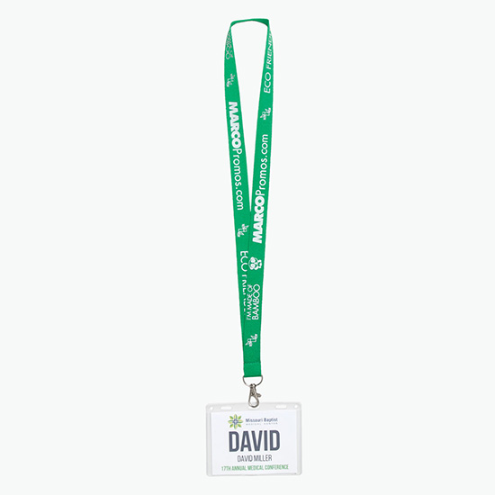 Plan Ahead & Save 3/4 Bamboo Lanyard with Lobster Clip