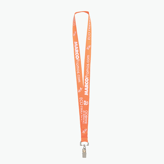 Plan Ahead & Save 3/4 Bamboo Lanyard with Swivel Bulldog Clip