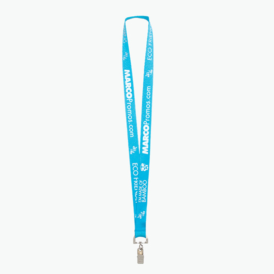 Plan Ahead & Save 3/4 Bamboo Lanyard with Swivel Bulldog Clip