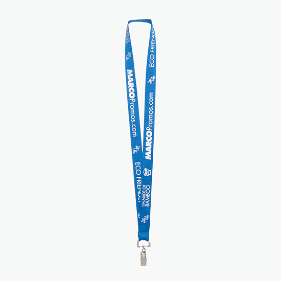 Plan Ahead & Save 3/4 Bamboo Lanyard with Swivel Bulldog Clip