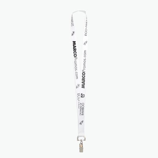 Plan Ahead & Save 3/4 Bamboo Lanyard with Swivel Bulldog Clip