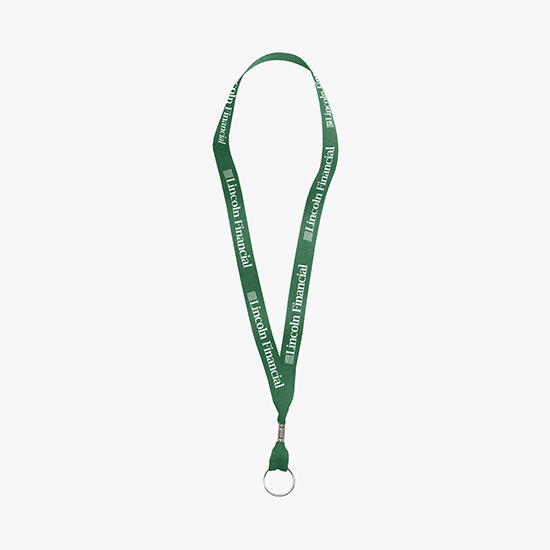 5/8 Polyester Ribbon Super Value Lanyard - Split Ring