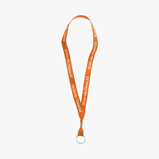 5/8 Polyester Ribbon Super Value Lanyard - Split Ring