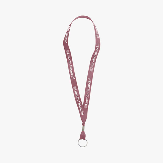 5/8 Polyester Ribbon Super Value Lanyard - Split Ring