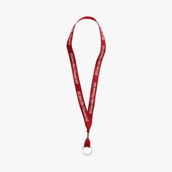 5/8 Polyester Ribbon Super Value Lanyard - Split Ring