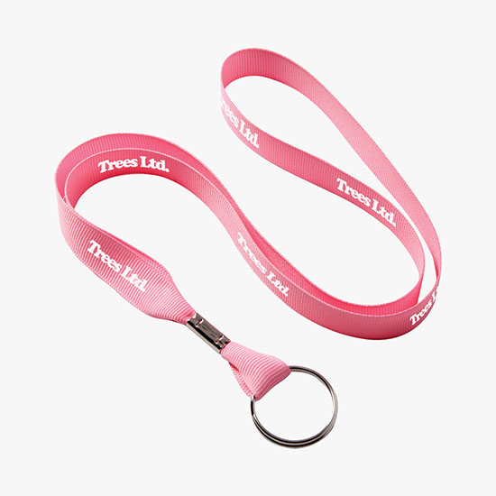 5/8 Polyester Ribbon Super Value Lanyard - Split Ring