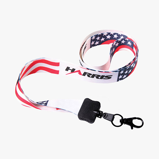 1/2 Full Color Lanyard w/Lobster Claw - 24-Hour Production
