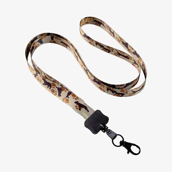 1/2 Full Color Lanyard w/Lobster Claw - 24-Hour Production