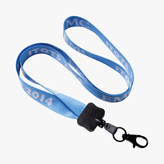 1/2 Full Color Lanyard w/Lobster Claw - 24-Hour Production