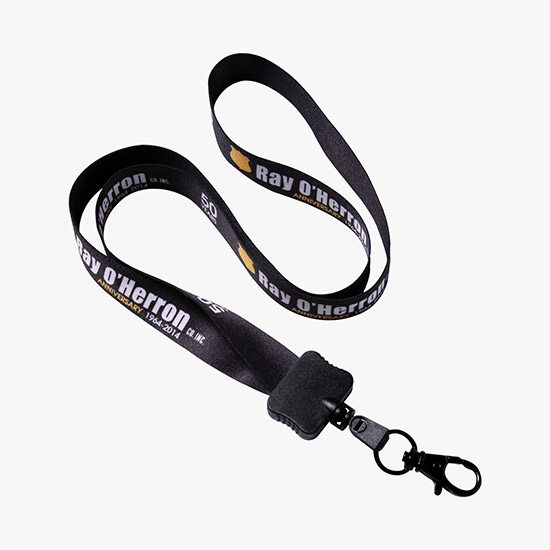 1/2 Full Color Lanyard w/Lobster Claw - 24-Hour Production