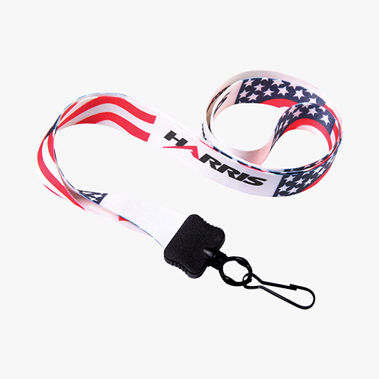 1/2 Full Color Lanyard w/Metal Swivel Hook - 24-Hour Production