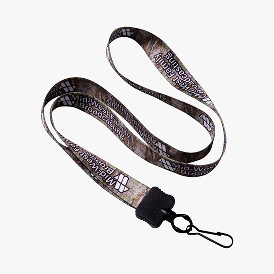 1/2 Full Color Lanyard w/Metal Swivel Hook - 24-Hour Production