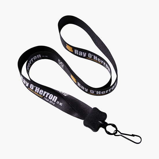 1/2 Full Color Lanyard w/Metal Swivel Hook - 24-Hour Production