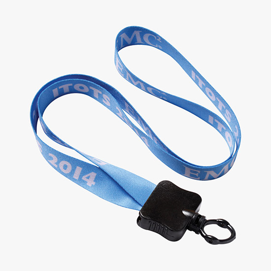 1/2 Full Color Lanyard w/O-Ring - 24-Hour Production