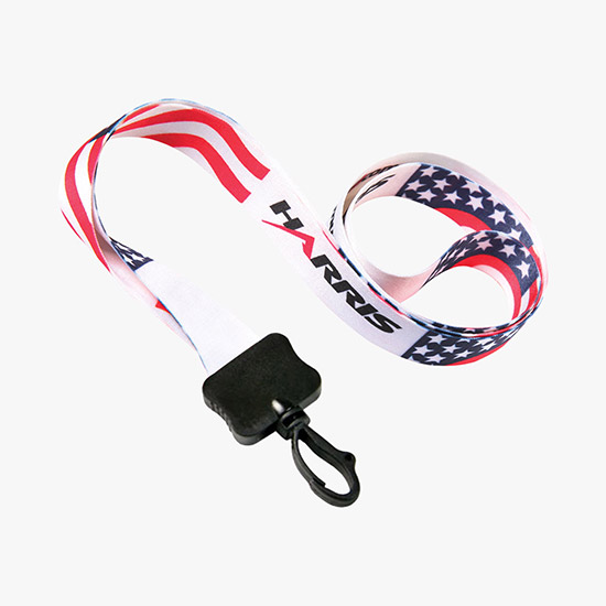 1/2 Full Color Lanyard w/Swivel Snap Hook - 24-Hour Production