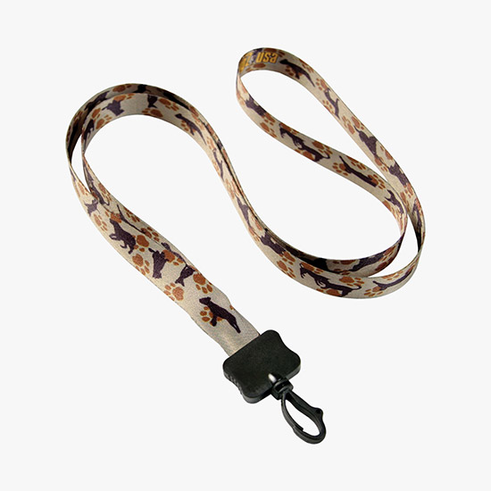 1/2 Full Color Lanyard w/Swivel Snap Hook - 24-Hour Production