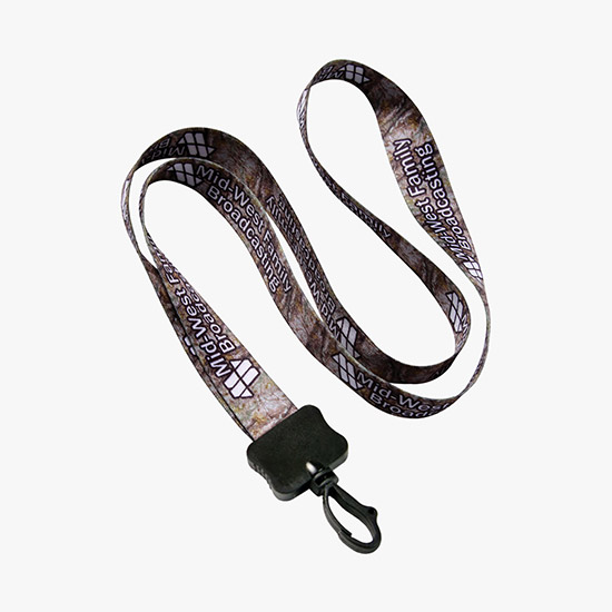 1/2 Full Color Lanyard w/Swivel Snap Hook - 24-Hour Production