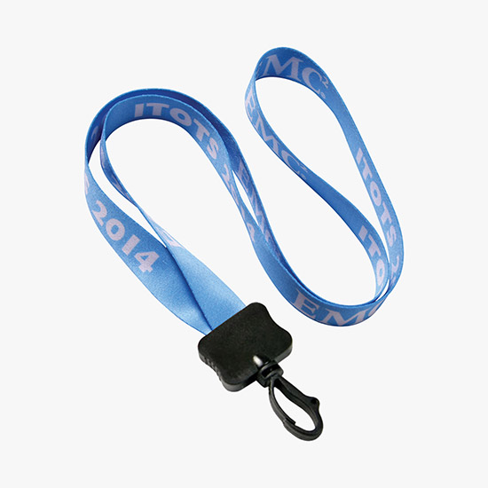 1/2 Full Color Lanyard w/Swivel Snap Hook - 24-Hour Production