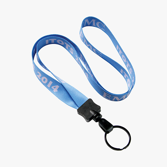 1/2 Full Color Lanyard w/Split Ring - 24-Hour Production