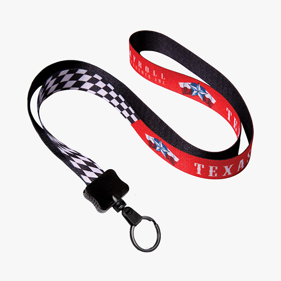 3/4 Full-Color Theme Lanyard w/Split Ring