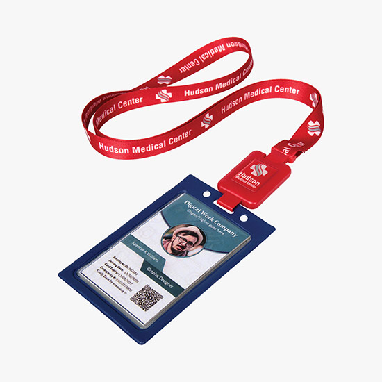 Plan Ahead & Save 5/8 SlimReel Full Color Lanyard & Badge Reel Combination