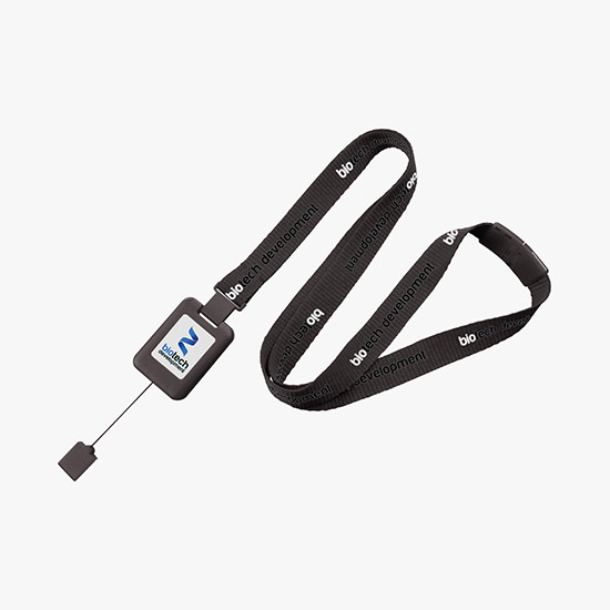 Plan Ahead & Save 5/8 SlimReel Full Color Lanyard & Badge Reel Combination
