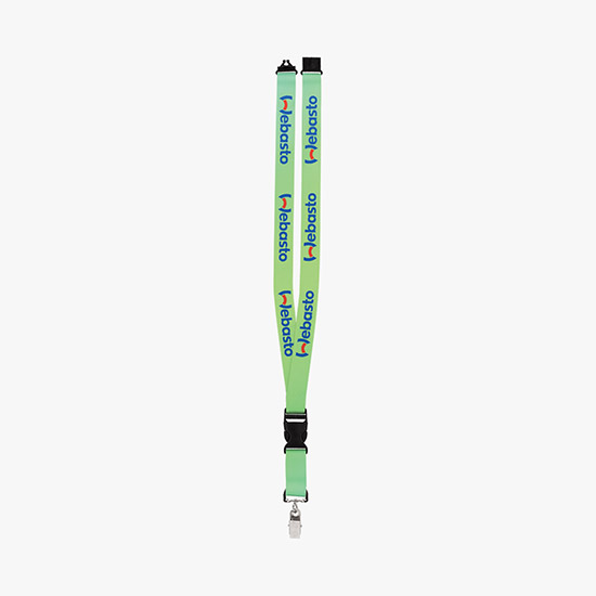 Plan Ahead & Save 3/4 Full Color Lanyard with Buckle Release - Metal Bulldog Clip