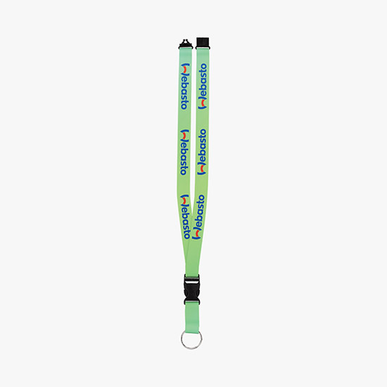 Plan Ahead & Save 3/4 Full Color Lanyard with Buckle Release - Metal Split Ring