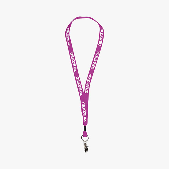 MARCO 1 Economy Polyester Lanyard - Vinyl Snap w/Bulldog Clip