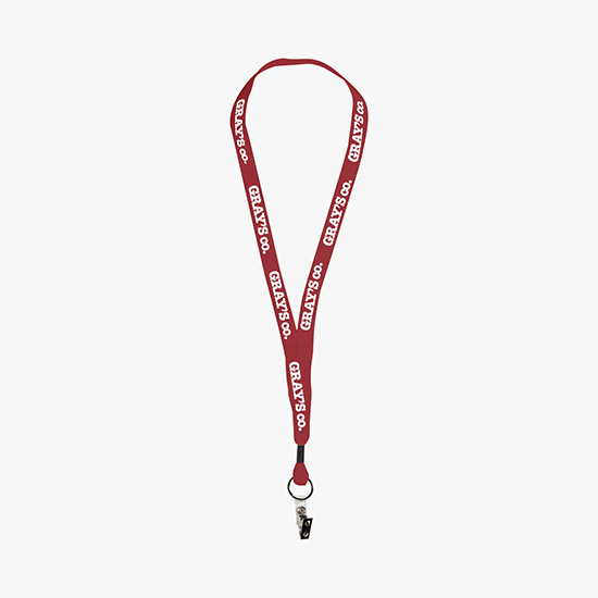 MARCO 1 Economy Polyester Lanyard - Vinyl Snap w/Bulldog Clip