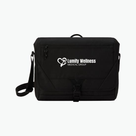 Peak Recycled Laptop Messenger Bag - 24-Hour Production