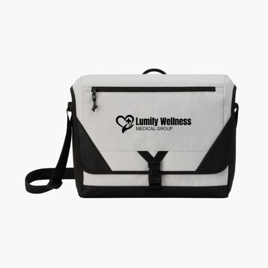 Peak Recycled Laptop Messenger Bag - 24-Hour Production