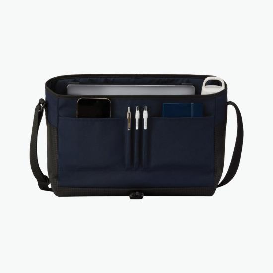 Peak Recycled Laptop Messenger Bag - Full Color