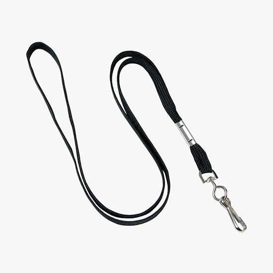 Flat Neck Cord - Black - High Qty