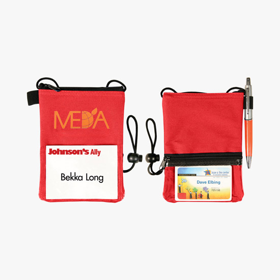 Polyester Neck Wallet - Printed