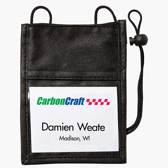 Non-Woven Neck Wallet/ID Holder - Blank