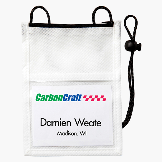 Non-Woven Neck Wallet/ID Holder - Blank
