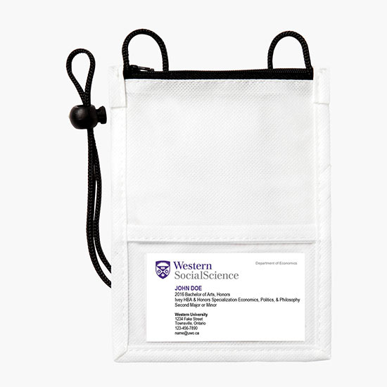 Non-Woven Neck Wallet/ID Holder - Full Color