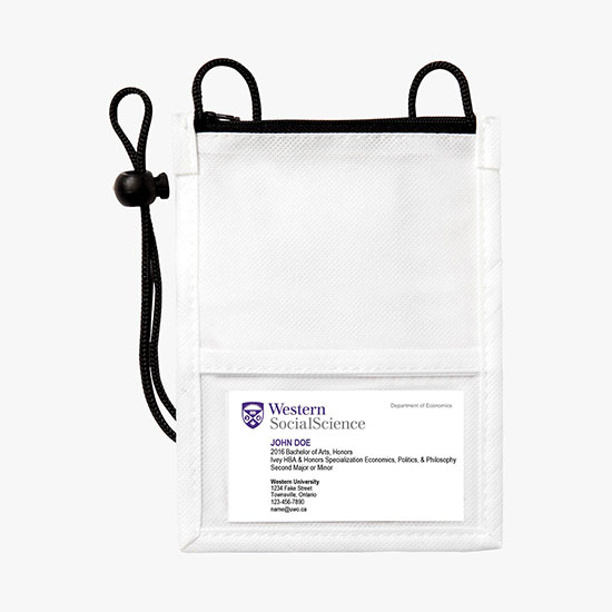 Non-Woven Neck Wallet/ID Holder - Printed