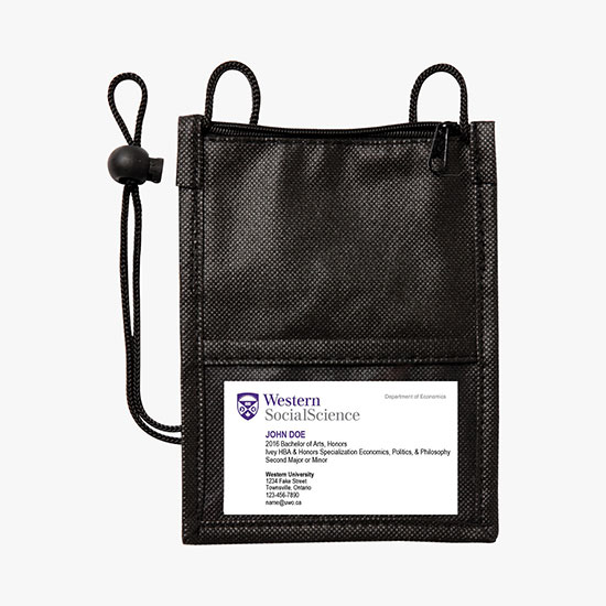 Non-Woven Neck Wallet/ID Holder - Printed