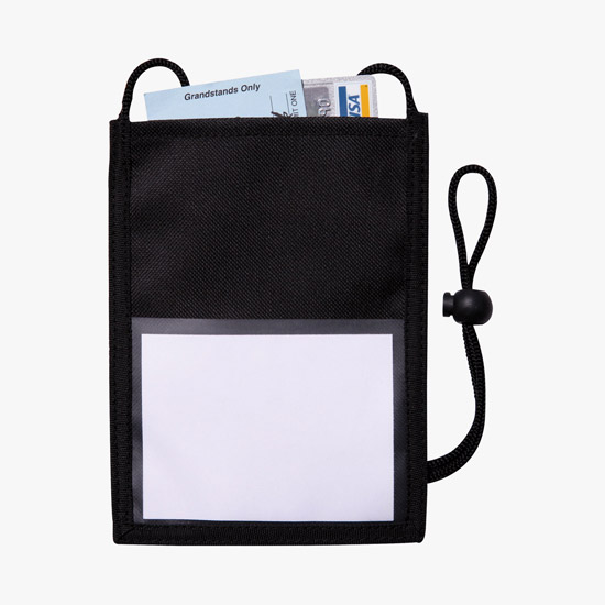 No-Glare Agenda Neck Wallet - Blank