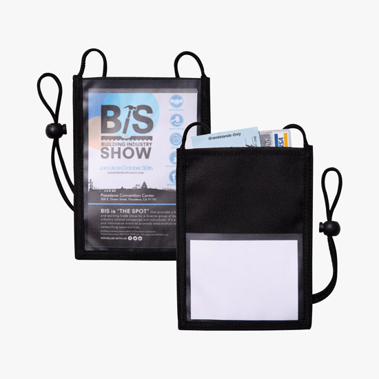 No-Glare Agenda Neck Wallet - Blank