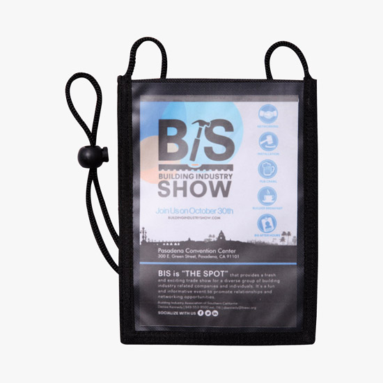 No-Glare Agenda Neck Wallet - Blank