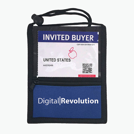 Dual-Sided Neck Wallet with Front Pocket - Printed