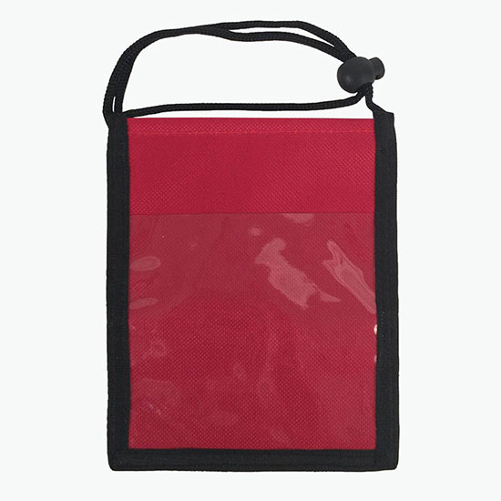 Dual-Sided Neck Wallet with Front Pocket - Printed