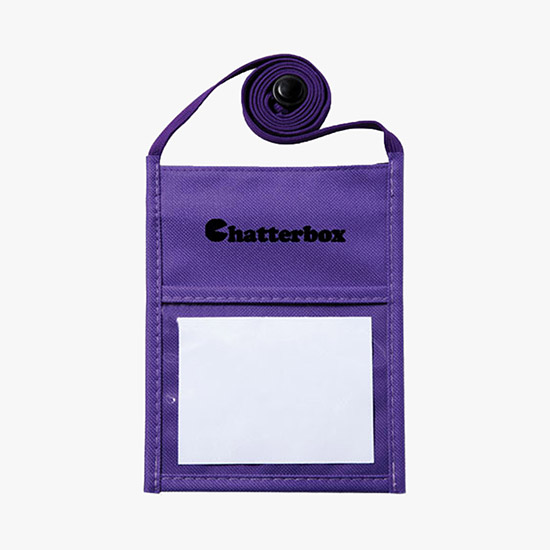 Plan Ahead & Save Prime Exposure Solid Color Polyester Neck Wallet