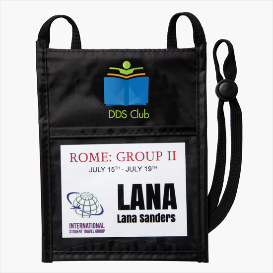 Plan Ahead & Save Color Fusion Neck Wallet - Full-Color Dye-Sublimation