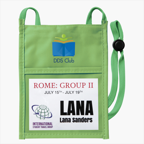 Plan Ahead & Save Color Fusion Neck Wallet - Full-Color Dye-Sublimation