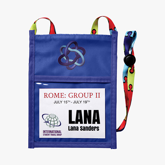 Plan Ahead & Save Color Fusion 2 Neck Wallet - Full-Color Dye-Sublimation